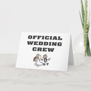 Tarjeta Equipo oficial de la boda
