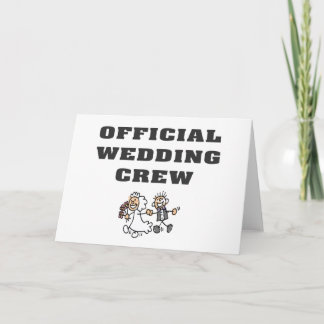 Tarjeta Equipo oficial de la boda