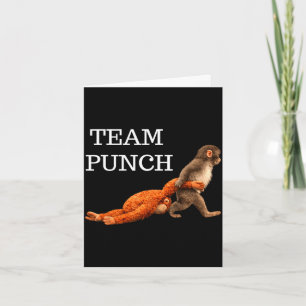 Tarjeta Equipo puñetazo bebé mono tendencia meme gráfico