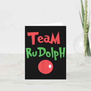 Tarjeta Equipo Rudolph - Rudolph El Reno De Nariz Roja