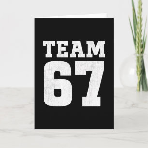 Tarjeta Equipo Seis Siete 6 7 Meme Divertido Aura 67 Camis