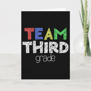 Tarjeta Equipo Tercer Grado 3er Grado Byck A La Escuela