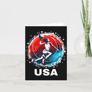 Tarjeta Equipo Usa De Béisbol Usa