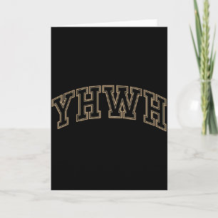 Tarjeta Equipo Yhwh Adonai Fe Cristiana Hombres Mujeres