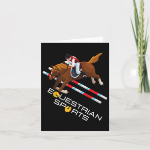Tarjeta Equitación Ecuestre Para Jinetes Y Caballos