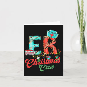 Tarjeta Er Navidades De Enfermería Equipo De Emergencia Sa