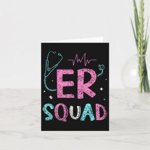 Tarjeta Er Squad Emergency Room Er Nurse Ed Nurses Enferme