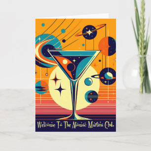 Tarjeta Era Espacial Bienvenidos Al Club Atomic Martini