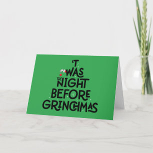 Tarjeta Era la noche antes de Grinchmas