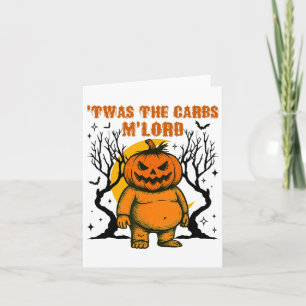 Tarjeta Era Los Carbs Señor Calabaza Gorda Retro Espeluzna