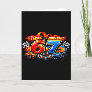 Tarjeta Era un corredor de autos 6 7 seis siete 67 meme fi