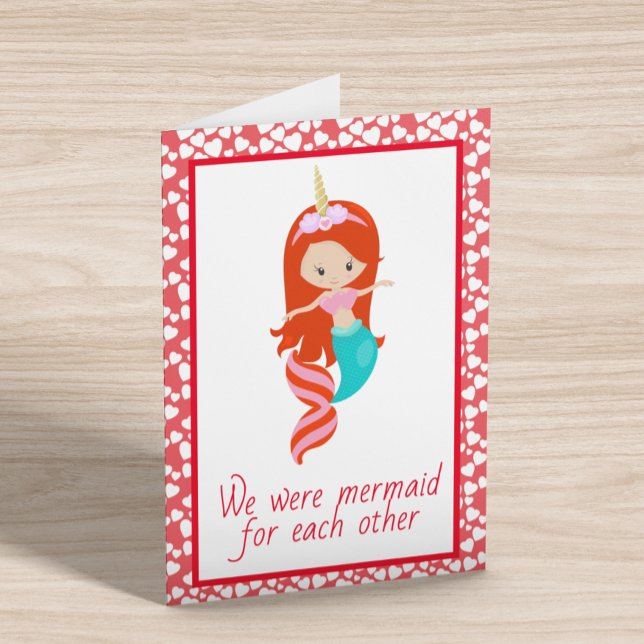 Tarjeta Éramos sirenas para cada otro El día de San Valent (Subido por el creador)
