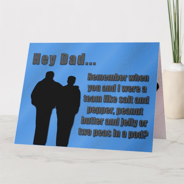 Tarjeta Éramos un papá del equipo (Anverso)