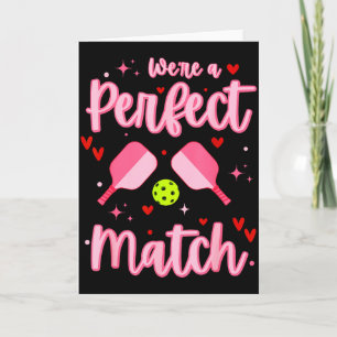 Tarjeta Eramos una pareja perfecta divertido pickleball Sa