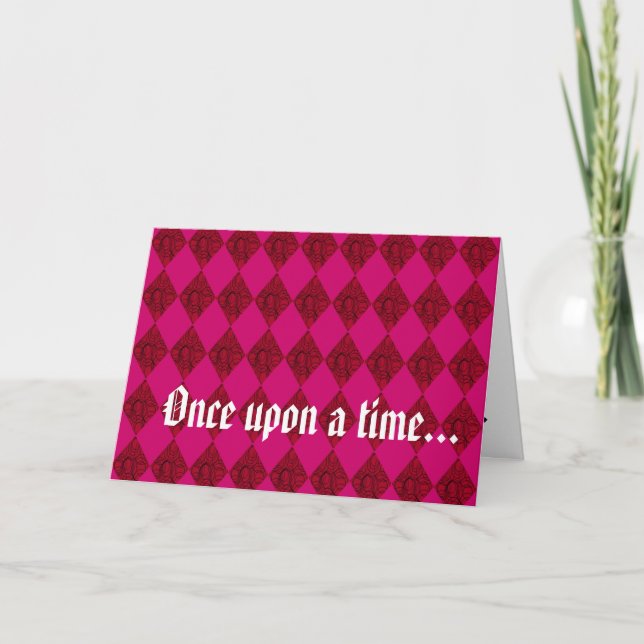 Tarjeta "Érase una vez... felizmente para siempre". Tarjet (Anverso)