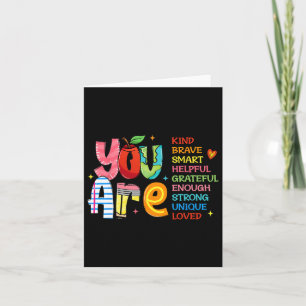 Tarjeta Eres Bastante Valiente Camisa Inteligente