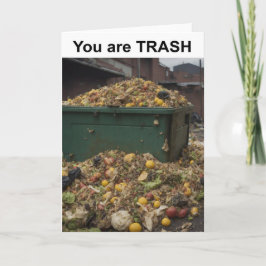 Tarjeta Eres BASURA.