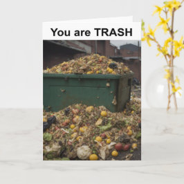 Tarjeta Eres BASURA.