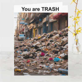 Tarjeta Eres BASURA.
