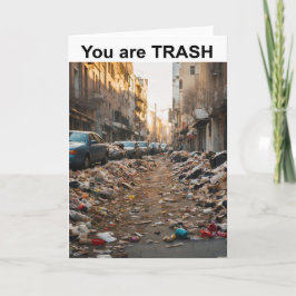 Tarjeta Eres BASURA.