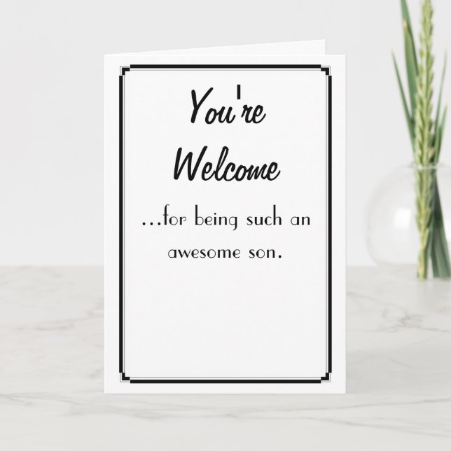 Tarjeta Eres bienvenido (Anverso)