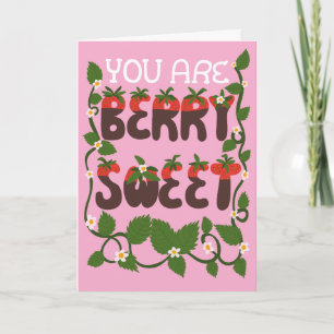 Tarjeta Eres Chocolate Dulce Fresas Cubiertas de Chocolate