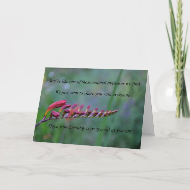 Tarjeta Eres como uno de esos sabores naturales (Anverso)