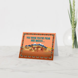 Tarjeta Eres de Nuevo México si...