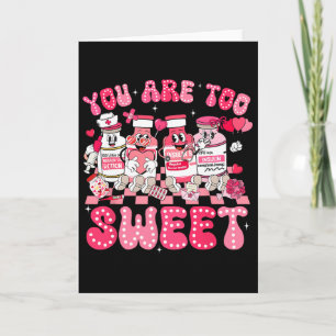 Tarjeta Eres demasiado dulce Conciencia de la diabetes Día