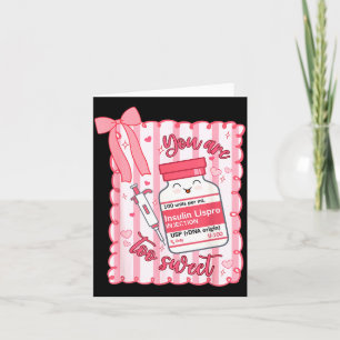 Tarjeta Eres demasiado dulce enfermera San Valentín farmac