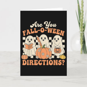 Tarjeta ¿Eres divertido de Halloween Otoño Ween direccione