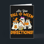 Tarjeta ¿Eres divertido profesor fantasma de direcciones d<br><div class="desc">¿Eres divertido profesor fantasma de direcciones de Fall-o-ween de Halloween?</div>