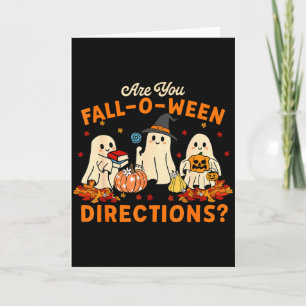 Tarjeta ¿Eres divertido profesor fantasma de direcciones F