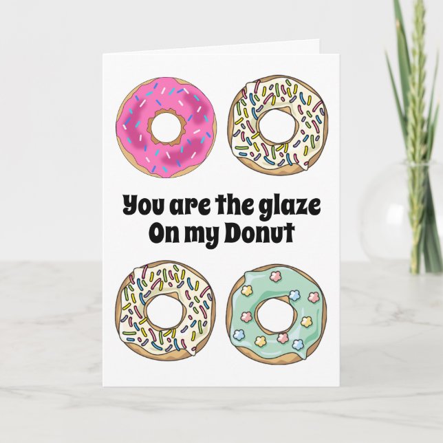 Tarjeta Eres el brillo de mi donut lindo Valentines (Anverso)
