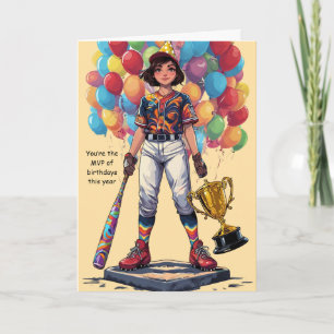 Tarjeta Eres el MVP de los saludos deportivos de cumpleaño