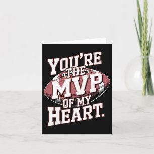 Tarjeta Eres el Mvp de My Heart Football Sports Valenti