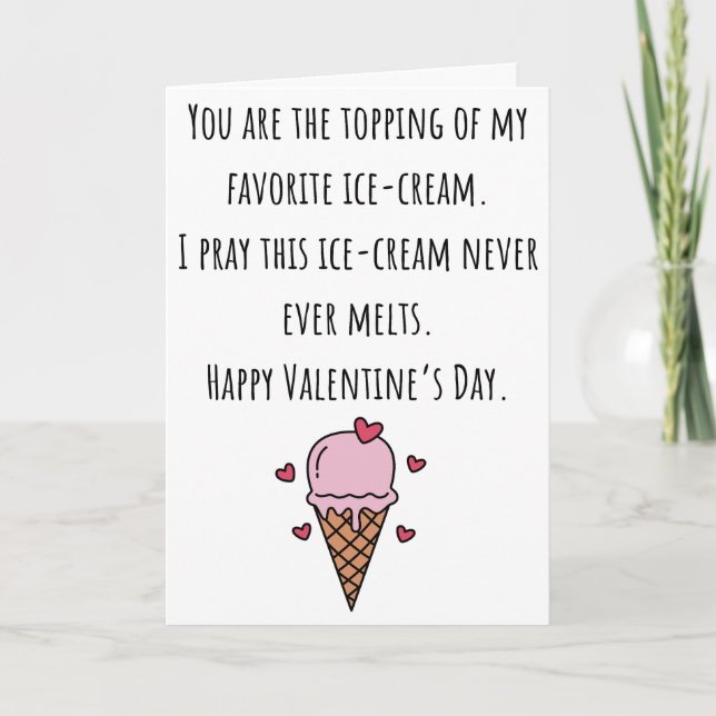 Tarjeta Eres el Topping - Ice Cream Love (Anverso)