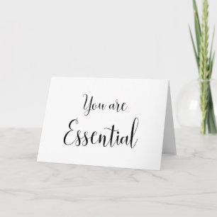 Tarjeta Eres Esencial, Mensaje Inspirador