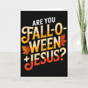 Tarjeta ¿Eres Falloween Jesús Cristiano Divertido Cristian