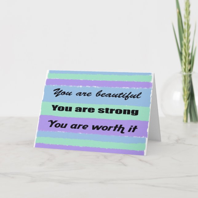 Tarjeta Eres hermosa (Anverso)