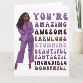 Tarjeta Eres increíble, increíble, fabuloso, impresionante