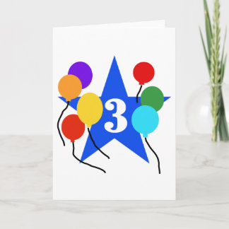 Tarjeta Eres la camiseta y regalo de cumpleaños 3 de la Es