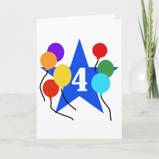 Tarjeta Eres la camiseta y regalo de cumpleaños número 4 d