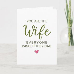 Tarjeta Eres La Esposa Que Todos Quieren Tener