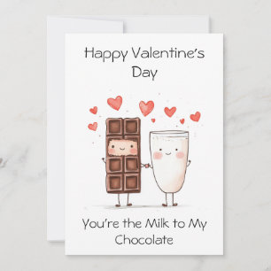 Tarjeta Eres la Leche para mi Chocolate – Dulce y divertid