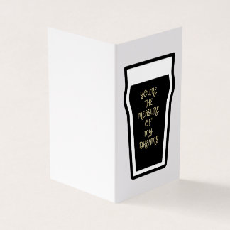 Tarjeta Eres la medida de mis sueños - letras irlandesas