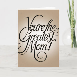 Tarjeta Eres la mejor madre.