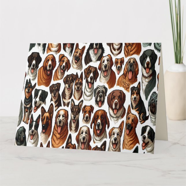 Tarjeta Eres la Mejor Personalizada Perro-Loco (Anverso)