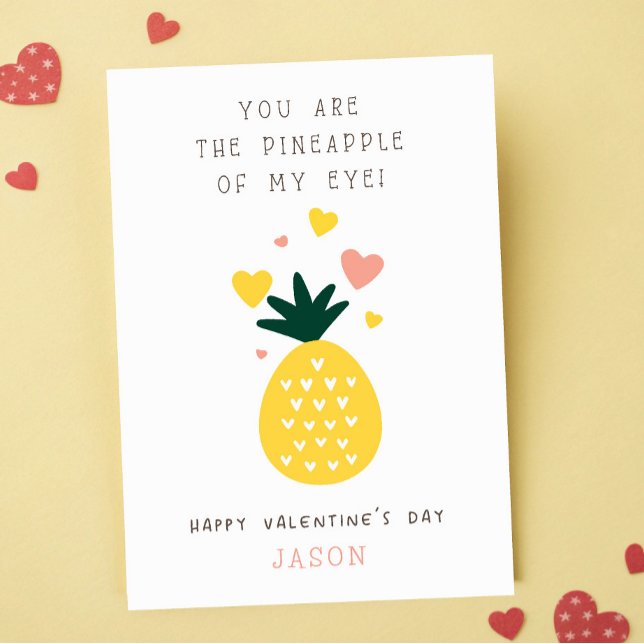 Tarjeta Eres la piña de mi aula de ojos Valentine (Subido por el creador)