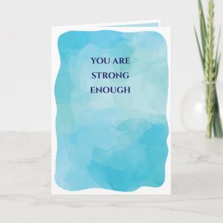 Tarjeta Eres lo suficientemente fuerte